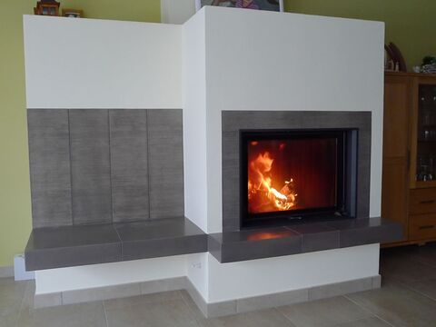 Kamin mit keramischen Zugsystem - Keramik von Ganz, Chemnitz Sachsen